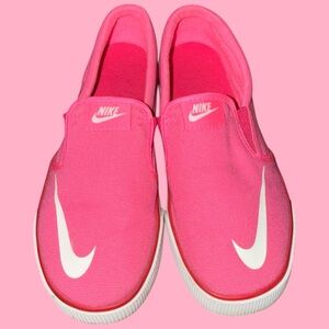 Nike 1Y Toki Slip-On Canvas Pink Pow Colorway Youth Slip-On Shoes Sneakers